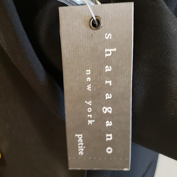 SHARAGANO Black Long Sleeve Double-Breasted Tailored Blazer Dress—NWT—10P - Picture 9 of 16